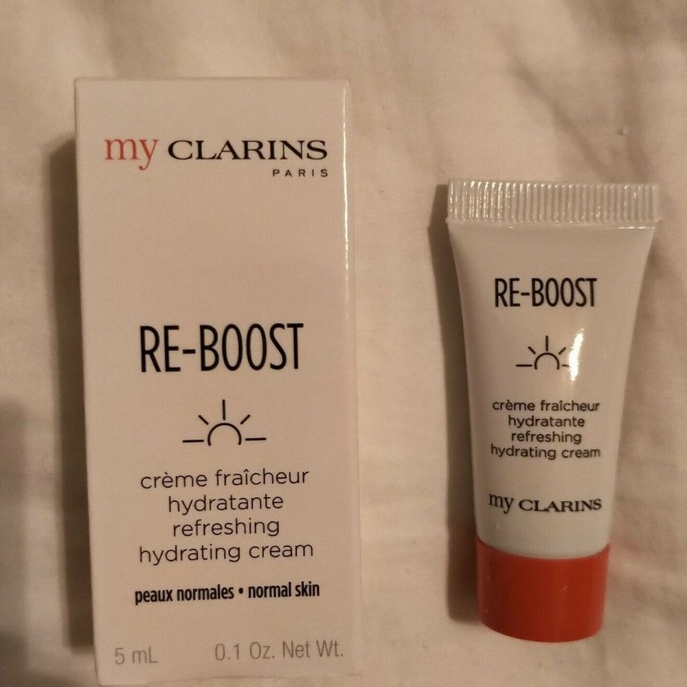 NIB MY CLARINS PARIS RE BOOST, CREME FRAICHEUR HYDRATING CREAM, 5ML  .1OZ
